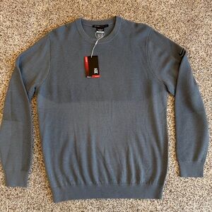 Nike Golf Tiger Woods Men’s Sweater Gray Brand New.